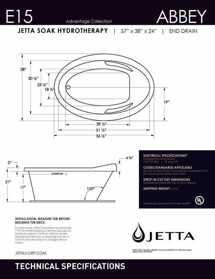 Malibu Home Bathtub by Jetta