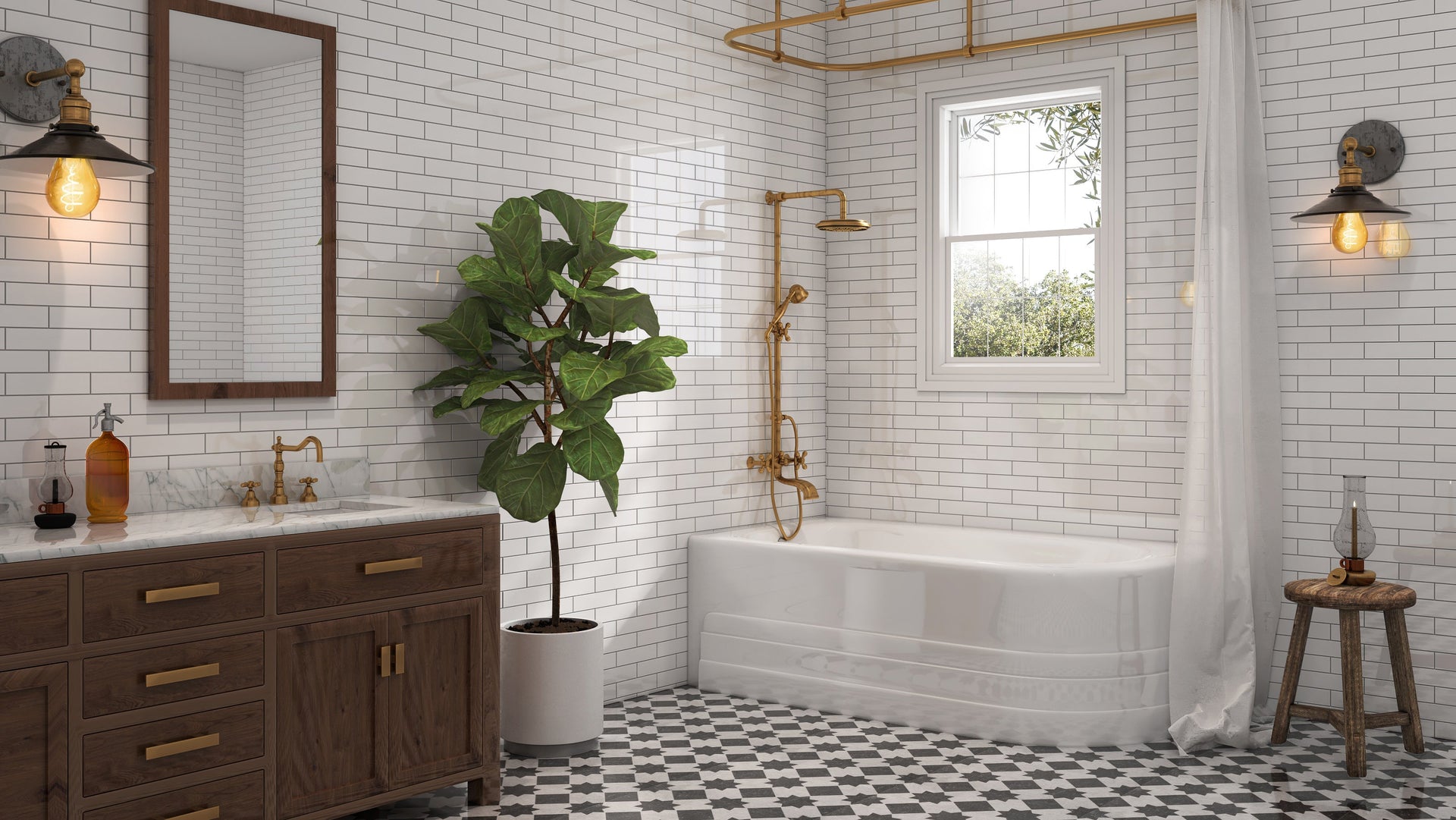 Malibu Broad Left Hand Bathtub 66" x 32" x 21" Skirted