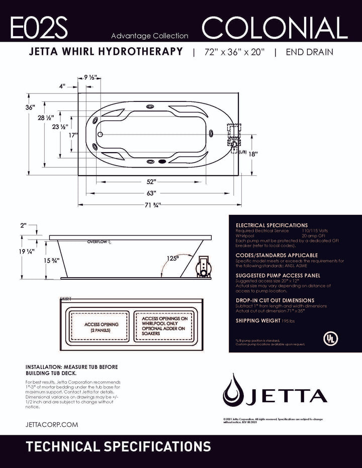 Malibu Home Bathtub by Jetta