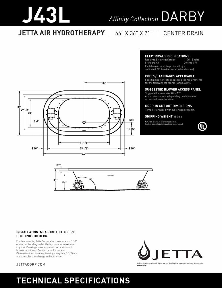 Malibu Home Bathtub by Jetta