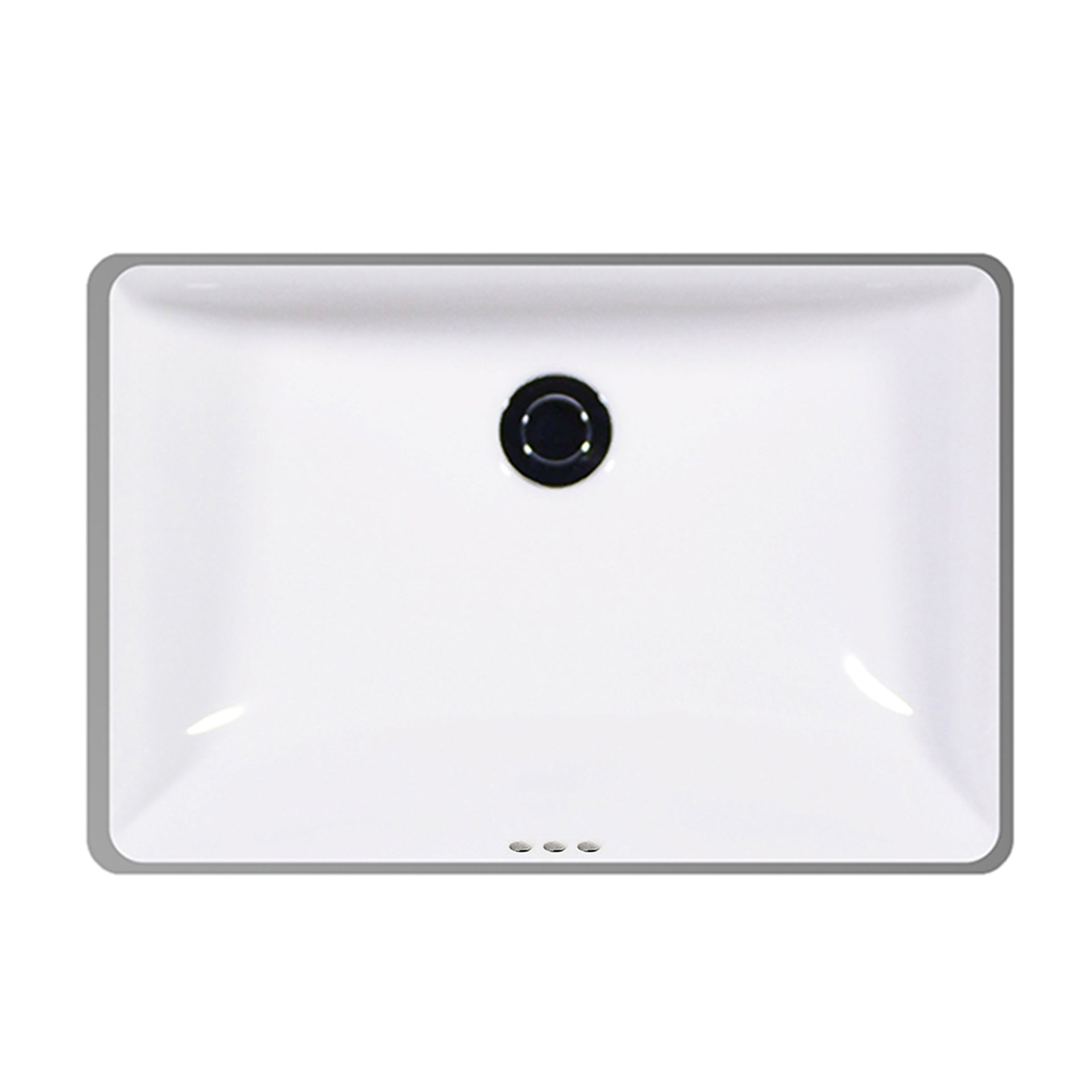 Malibu Home Muse Medium Undermount Lavatory Sink 18" White by Icera