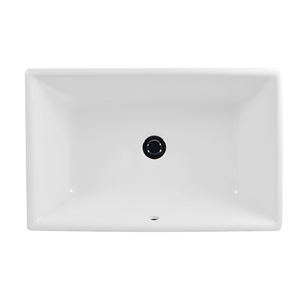 Malibu Home Karo Vessel Lavatory Sink 23" White by Icera