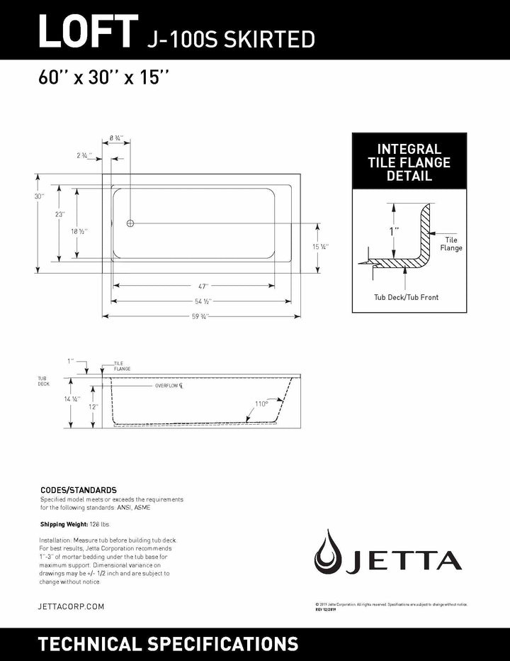 Malibu Home Bathtub by Jetta