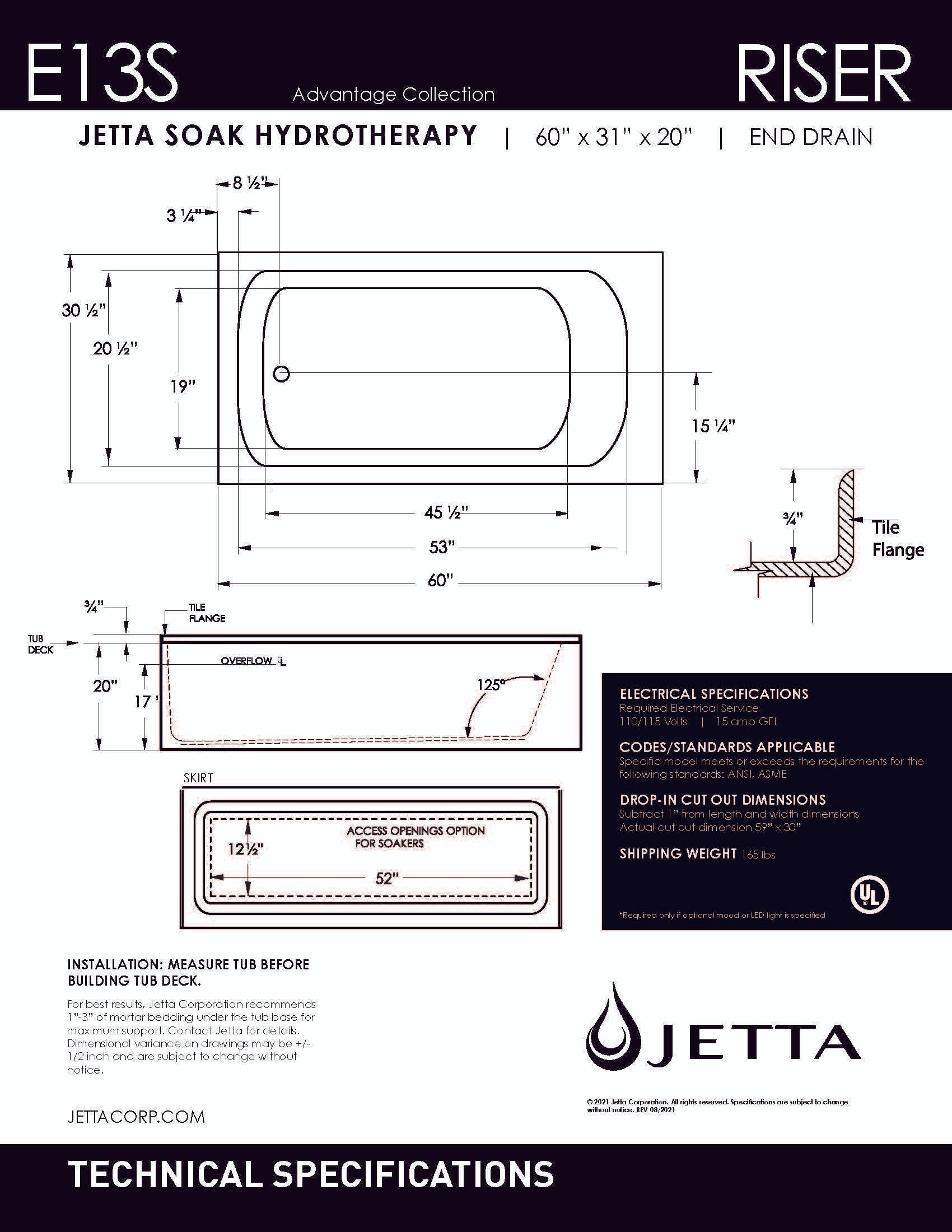 Malibu Home Bathtub by Jetta