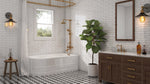 Malibu Broad RH Rectangle Soaking Bathtub 66" x 32" x 21"