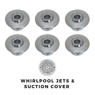 Malibu Accessory 6 Jet Whirlpool Kit with Suction Cover - Purchase