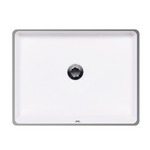 Malibu Home Karo Medium Undermount Lavatory Sink 18" White by Icera