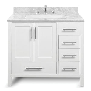 
                  
                    Malibu Home Malibu Vanity Cabinet, 36-in Single Basin with Stone Top by Icera
                  
                